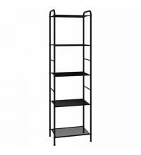 Стеллаж на металлокаркасе "Валенсия-15", 455*300*1555 мм, 5 полок, черный, СТВ15 Ч