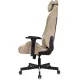 Кресло игровое Knight N1 Fabric бежевый Light-21 с подголов. крестов. металл. Фото товара с разных ракурсов.